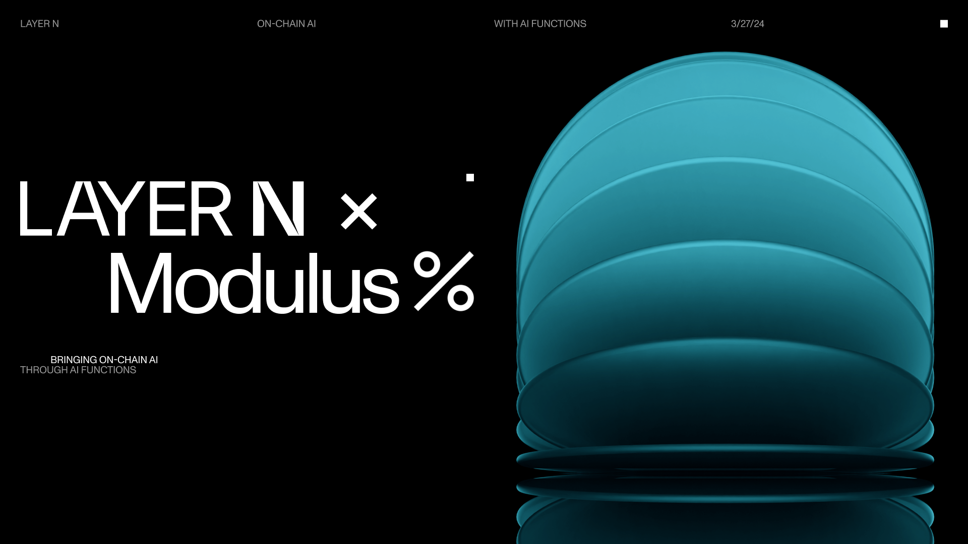 Layer N x Modulus – Kích hoạt AI onchain với các chức năng AI